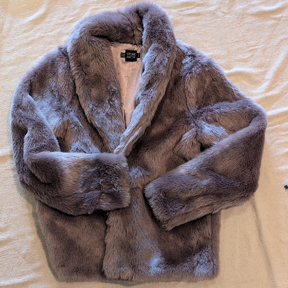 Volcom Stone Row Lavender Faux Fur Teddy Jacket